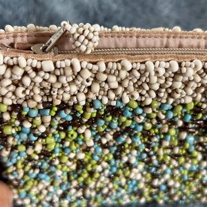 Beaded Makeup Bag/Clutch multi color